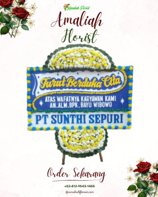 Papan Bunga Duka di Tejamari