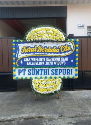 Papan Bunga Duka di Tejamari