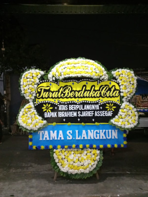 Papan Bunga Duka di Tejamari
